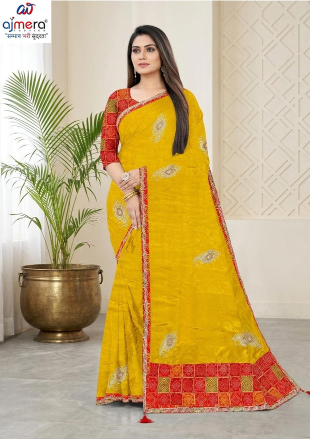 Synthetic Matching Saree with Blouse Piece for Premium Ethnic and Traditional Wear | SIR-SUPER MAX