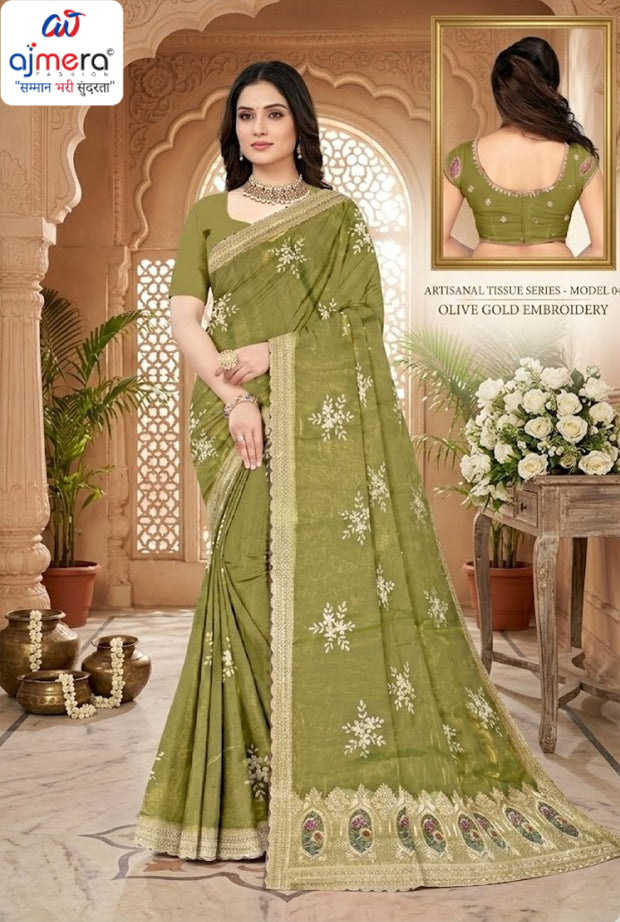 Embroidered Fancy Saree with Without Blouse for Premium Ethnic and Traditional Wear | RT-MANTRA-2