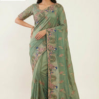 Party Wear Matching Saree with Blouse Piece for Premium Ethnic and Traditional Wear | SBV-HD-0422