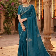 Ladies Matching Saree with Blouse Piece for Premium Ethnic and Traditional Wear | KPS-TGB VOL-6