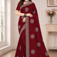 Printed Matching Saree with Blouse Piece for Premium Ethnic and Traditional Wear | MTE-NEELA GAGAN