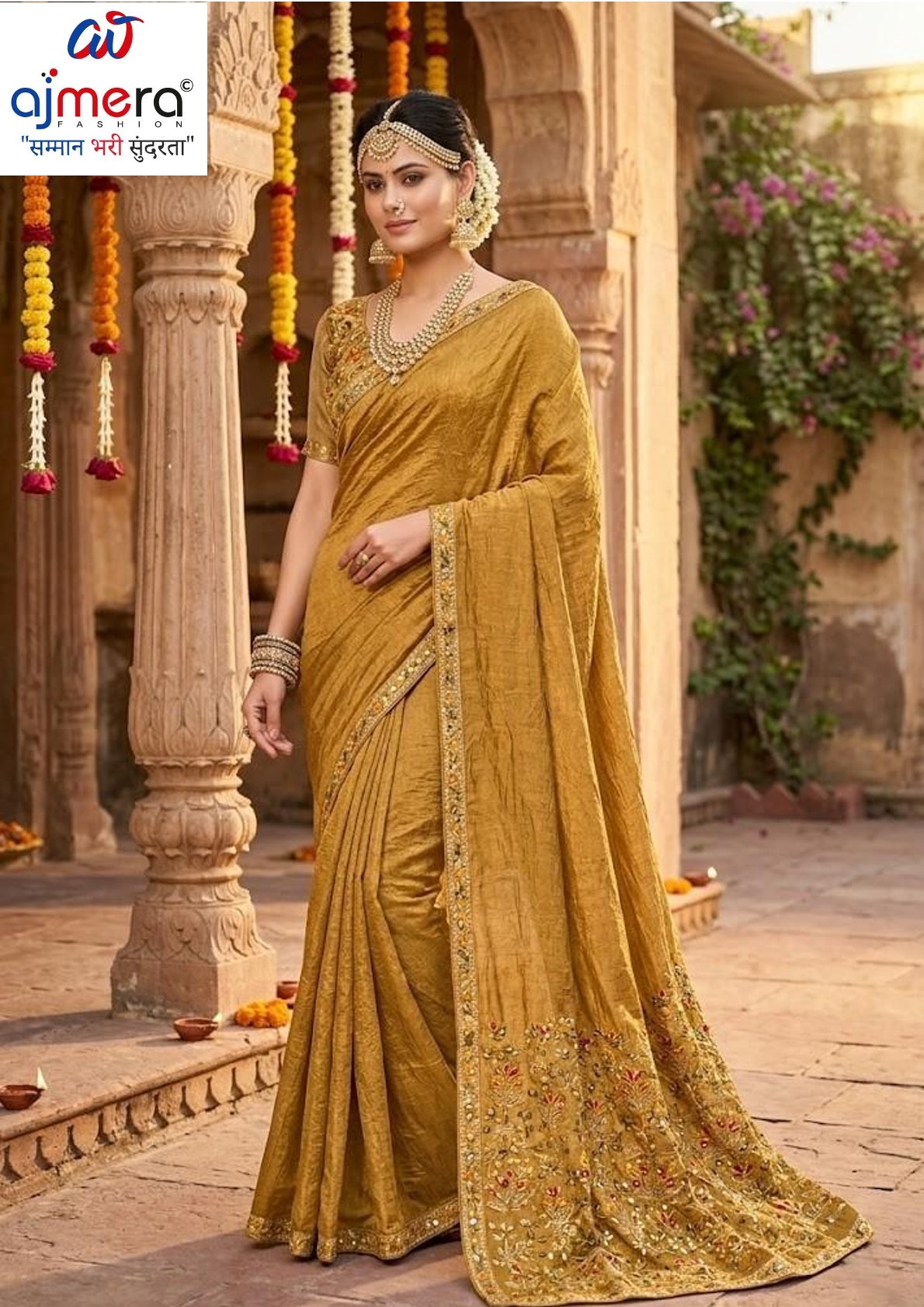 Printed Matching Saree with Blouse Piece for Premium Ethnic and Traditional Wear | KPS-FARZANA