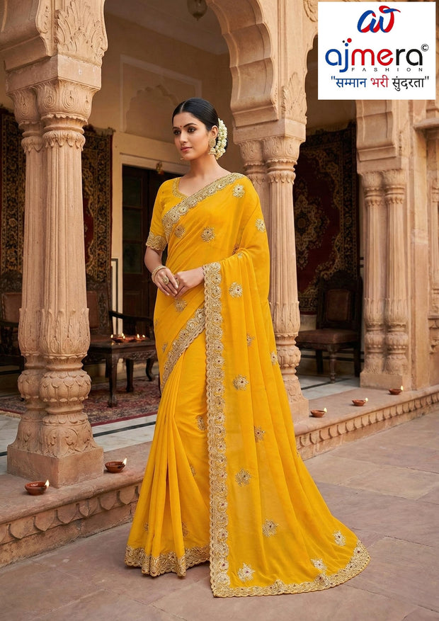 Dyed Fancy Matching Saree with Blouse Piece for Premium Ethnic and Traditional Wear | SBV-HD-0453