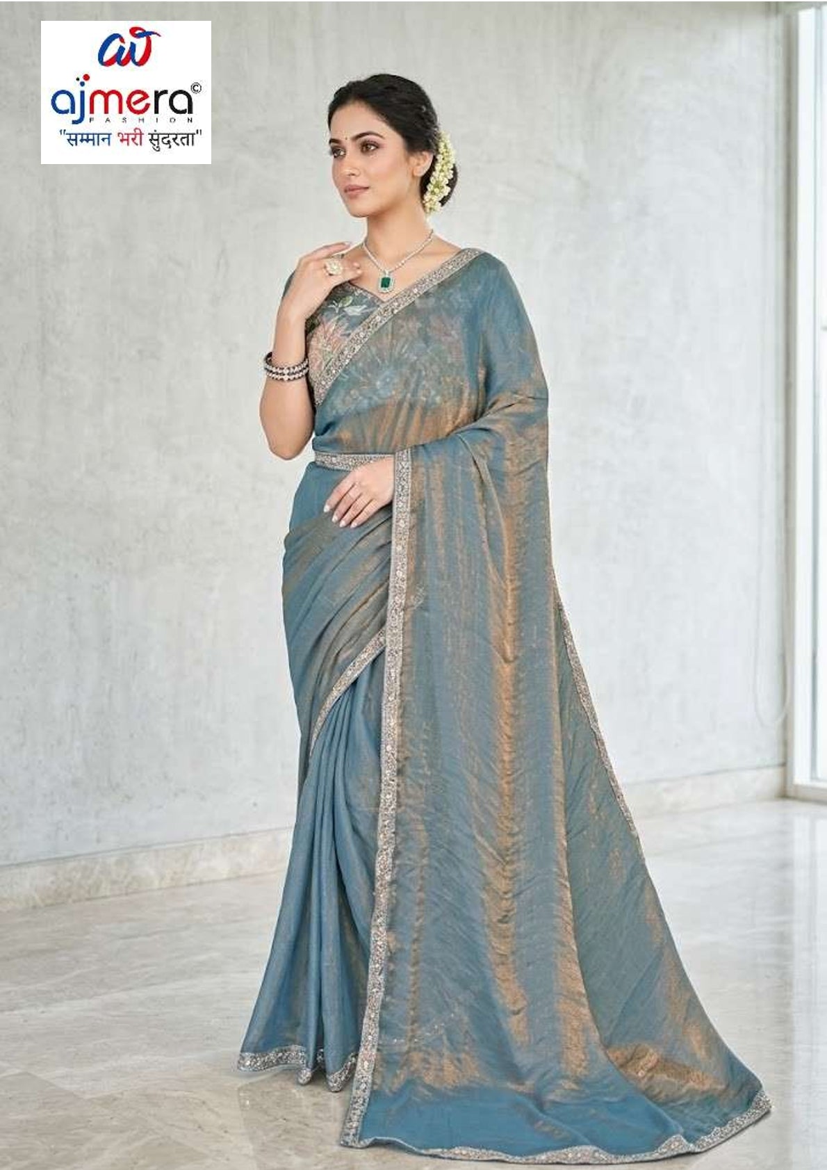 Festival Saree with Blouse Piece for Premium Ethnic and Traditional Wear | KPS-PISTA
