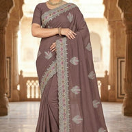 Ethnic Matching Saree with Blouse Piece for Premium Ethnic and Traditional Wear | PSC-PAYAL-3909