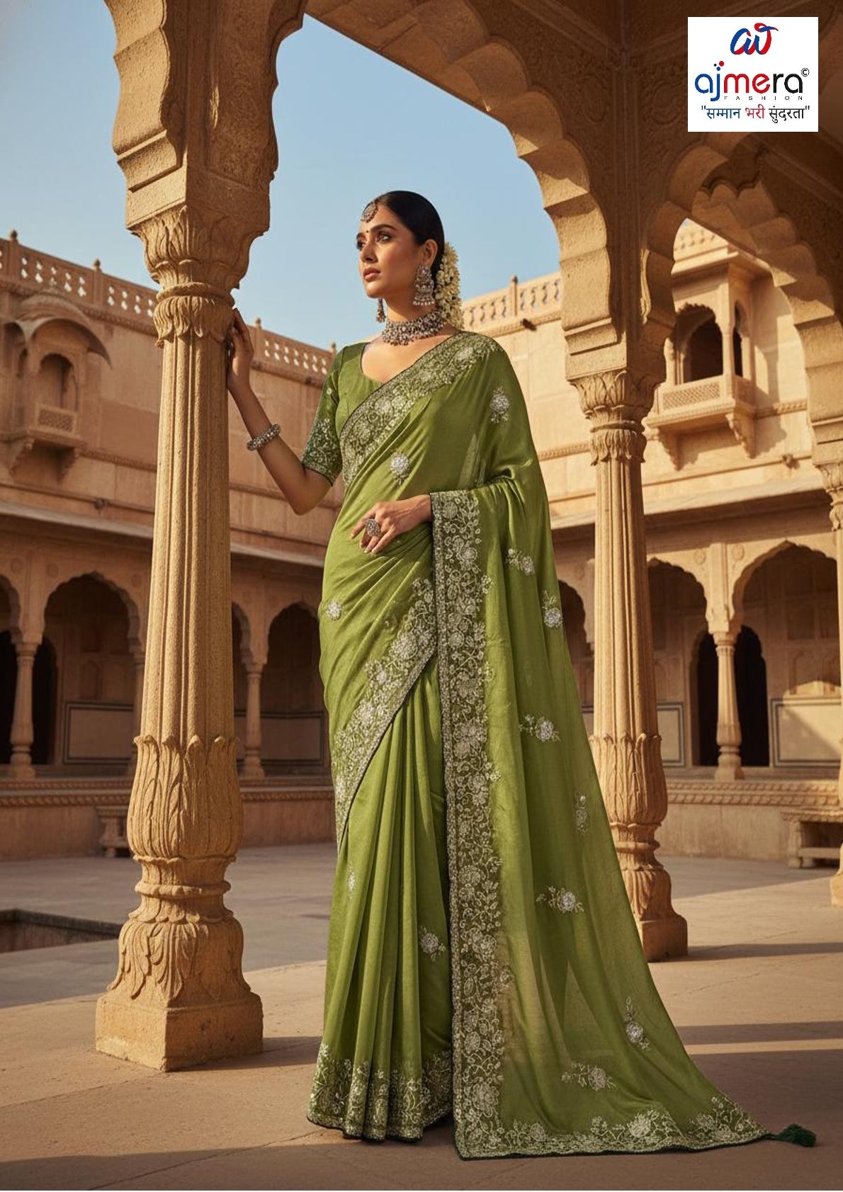 Matching Saree with Blouse Piece for Premium Ethnic and Traditional Wear | CCC-6729