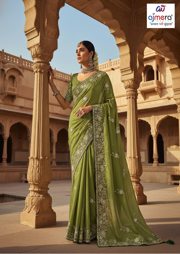 Matching Saree with Blouse Piece for Premium Ethnic and Traditional Wear | CCC-6729