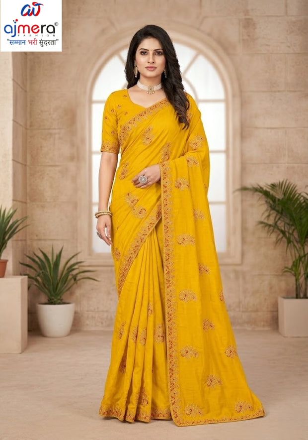 Fancy Saree with Blouse Piece for Premium Ethnic and Traditional Wear | VKM-CLOCK