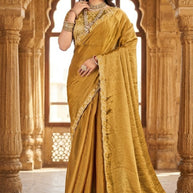 Printed Matching Saree with Blouse Piece for Premium Ethnic and Traditional Wear | KPS-MIRROR