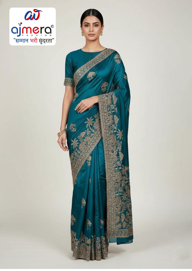 Party Wear Matching Saree with Blouse Piece for Premium Ethnic and Traditional Wear | SBV-HD-0491