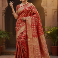 Ethnic Matching Saree with Blouse Piece for Premium Ethnic and Traditional Wear | SBV-SS-5-2369