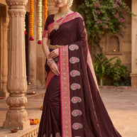 Printed Matching Saree with Blouse Piece for Premium Ethnic and Traditional Wear | VSH-WESTERN-95