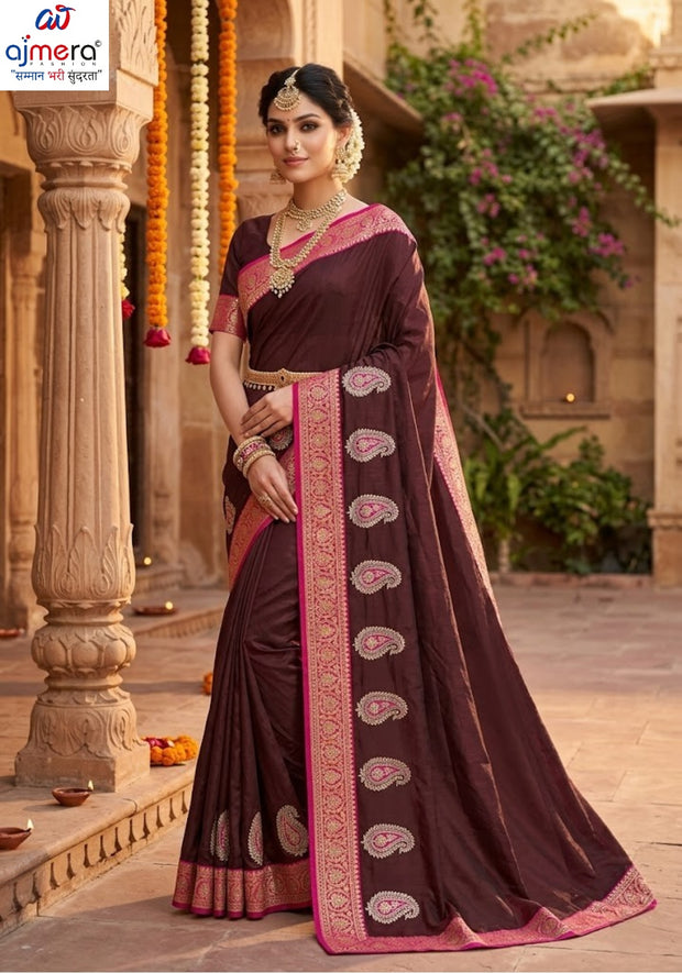 Printed Matching Saree with Blouse Piece for Premium Ethnic and Traditional Wear | VSH-WESTERN-95