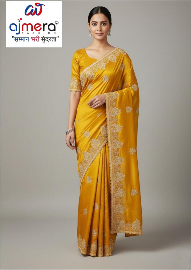 Synthetic Matching Saree with Blouse Piece for Premium Ethnic and Traditional Wear | SBV-HD-0511