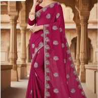 Fancy Matching Saree with Blouse Piece for Premium Ethnic and Traditional Wear | MKM-PUSHPA