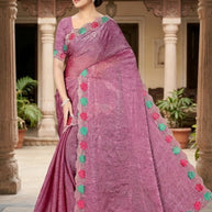 Dyed Fancy Matching Saree with Blouse Piece for Premium Ethnic and Traditional Wear | CDM-TRENDY