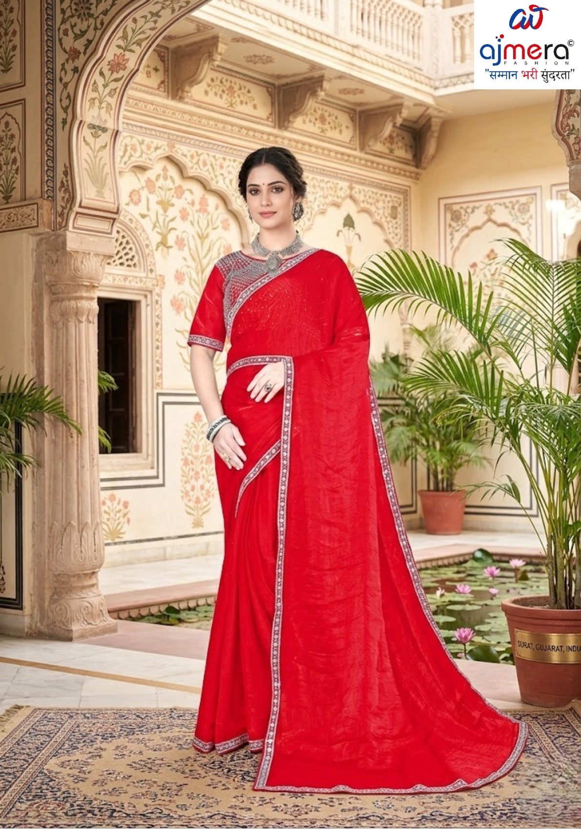 Matching Saree with Blouse Piece for Premium Ethnic and Traditional Wear | KPS-DAKSHA