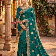 Fancy Matching Saree with Blouse Piece for Premium Ethnic and Traditional Wear | VKM-UDAAN