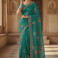 Ladies Matching Saree with Blouse Piece for Premium Ethnic and Traditional Wear | SBV-HD-0261