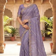 Party Wear Matching Saree with Blouse Piece for Premium Ethnic and Traditional Wear | PSC-DULARI-4427