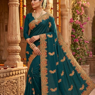 Dyed Saree with Blouse Piece for Premium Ethnic and Traditional Wear | MKM-DIVISHA