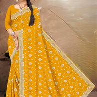 Dyed Saree with Blouse Piece for Premium Ethnic and Traditional Wear | VKM-CIVIC