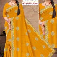 Ethnic Matching Saree with Blouse Piece for Premium Ethnic and Traditional Wear | VKM-SANGEMARMAR