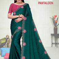 Party Wear Matching Saree with Blouse Piece for Premium Ethnic and Traditional Wear | ADP-PANTALOON