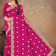 Dyed Saree with Blouse Piece for Premium Ethnic and Traditional Wear | VKM-CIVIC