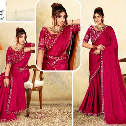 Designer Matching Saree with Blouse Piece for Premium Ethnic and Traditional Wear | KPS-AARYA