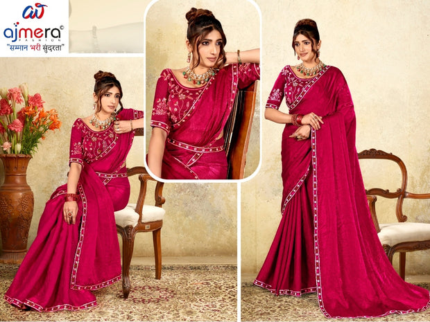 Designer Matching Saree with Blouse Piece for Premium Ethnic and Traditional Wear | KPS-AARYA
