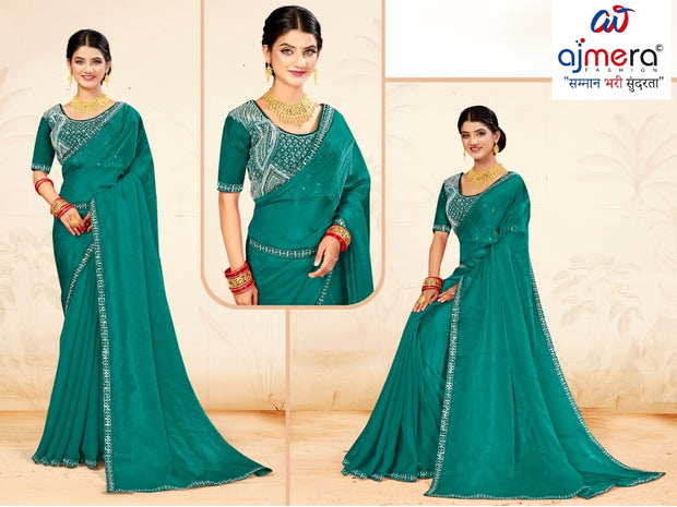 Ethnic Matching Saree with Blouse Piece for Premium Ethnic and Traditional Wear | KPS-JANVIKA