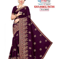 Fancy Saree with Without Blouse for Premium Ethnic and Traditional Wear | KAVI-ANMOL RATAN
