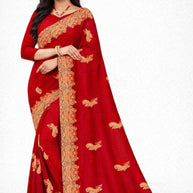 Dyed Saree with Blouse Piece for Premium Ethnic and Traditional Wear | MKM-DIVISHA