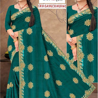 Ethnic Matching Saree with Blouse Piece for Premium Ethnic and Traditional Wear | VKM-SANGEMARMAR