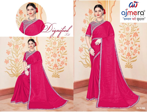Matching Saree with Blouse Piece for Premium Ethnic and Traditional Wear | KPS-DAKSHA