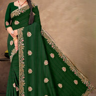 Fancy Matching Saree with Blouse Piece for Premium Ethnic and Traditional Wear | VKM-UDAAN