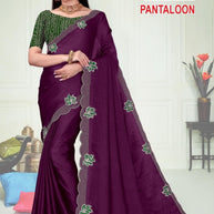 Party Wear Matching Saree with Blouse Piece for Premium Ethnic and Traditional Wear | ADP-PANTALOON