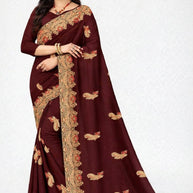 Dyed Saree with Blouse Piece for Premium Ethnic and Traditional Wear | MKM-DIVISHA