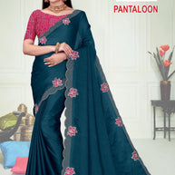 Party Wear Matching Saree with Blouse Piece for Premium Ethnic and Traditional Wear | ADP-PANTALOON