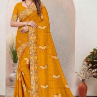 Dyed Saree with Blouse Piece for Premium Ethnic and Traditional Wear | MKM-DIVISHA