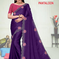 Party Wear Matching Saree with Blouse Piece for Premium Ethnic and Traditional Wear | ADP-PANTALOON