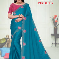 Party Wear Matching Saree with Blouse Piece for Premium Ethnic and Traditional Wear | ADP-PANTALOON