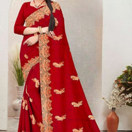 Dyed Saree with Blouse Piece for Premium Ethnic and Traditional Wear | MKM-DIVISHA