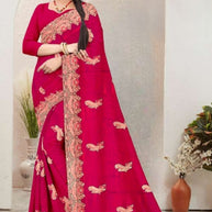 Dyed Saree with Blouse Piece for Premium Ethnic and Traditional Wear | MKM-DIVISHA
