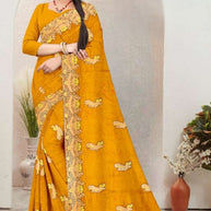 Dyed Saree with Blouse Piece for Premium Ethnic and Traditional Wear | MKM-DIVISHA