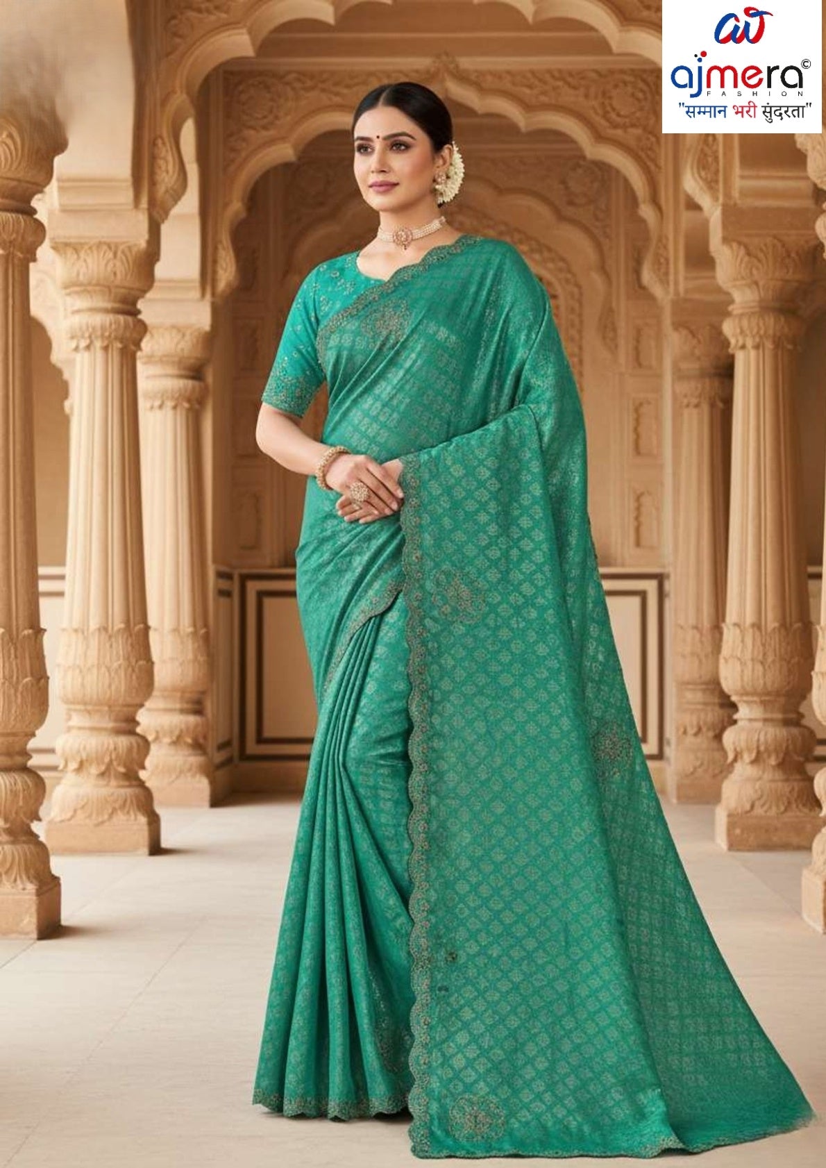 Fancy Matching Saree with Blouse Piece for Premium Ethnic and Traditional Wear | RAL-TRIVENI