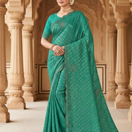 Fancy Matching Saree with Blouse Piece for Premium Ethnic and Traditional Wear | RAL-TRIVENI