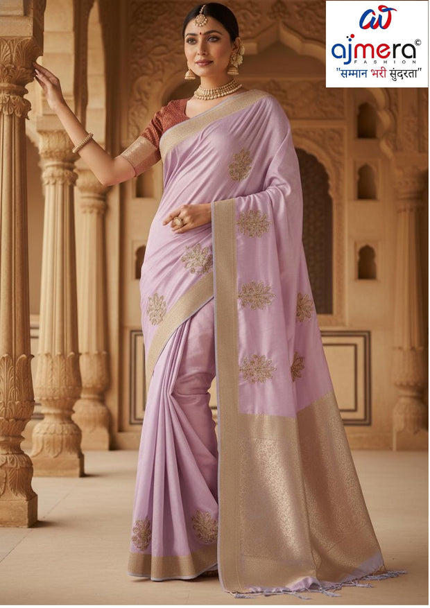 Synthetic Matching Saree with Blouse Piece for Premium Ethnic and Traditional Wear | SBV-SS-5-2375