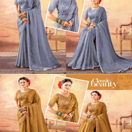 Fancy Matching Saree with Blouse Piece for Premium Ethnic and Traditional Wear | KPS-COW